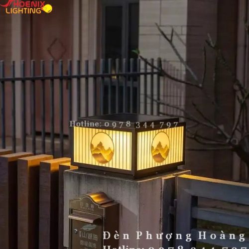 Đèn Cột Cổng Năng Lượng Mặt Trời Kiểu Dáng Hiện Đại PHTB30