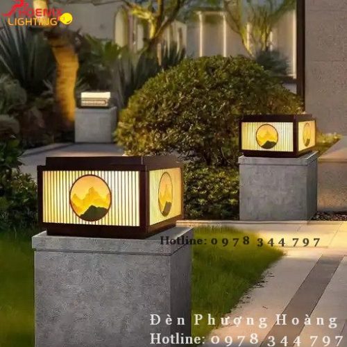 Đèn Cột Cổng Năng Lượng Mặt Trời Kiểu Dáng Hiện Đại PHTB30