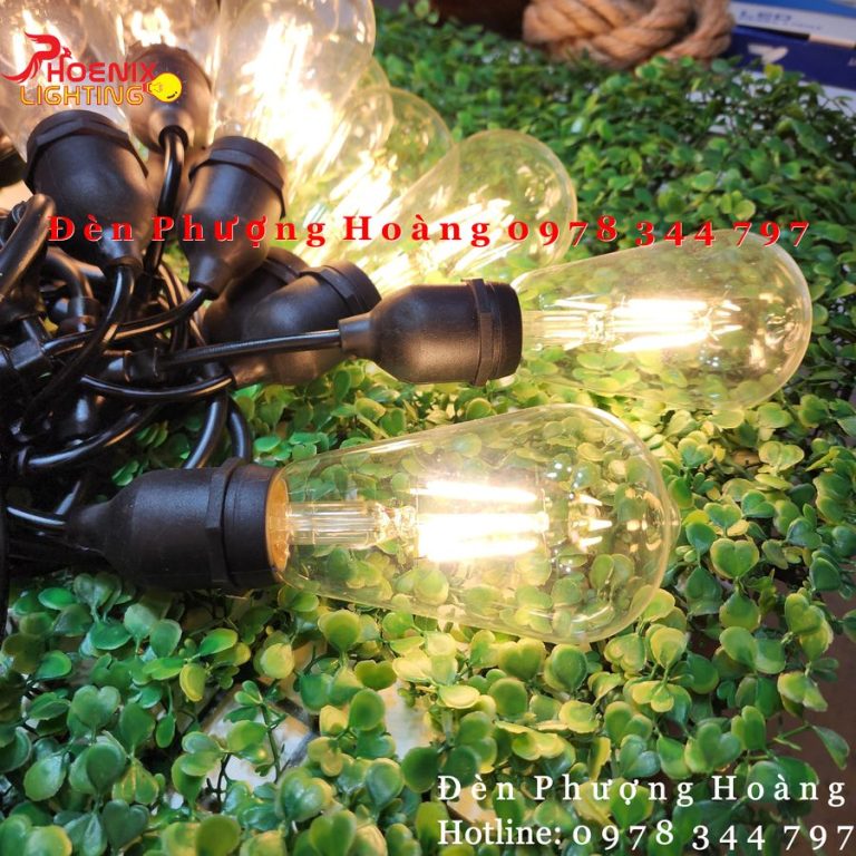 Dây đèn trang trí ngoài trời bóng Edison ST64 – Đèn Phượng Hoàng