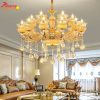 Đèn Chùm Cá Chép Hóa Rồng Trang Trí Phòng Khách Sang Trọng PH8017 - 15 Bông