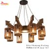 Đèn Chùm Gỗ Retro Light Trang Trí Nhà Tre Nhà Gỗ PHDC12