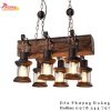 Đèn Decor Chùm Gỗ Trang Trí Bàn Ăn Phong Cách Retro Light PHDC65