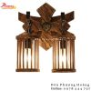 Đèn gỗ treo tường chữ thập phong cách trung đại PHTU59