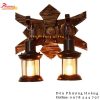 Đèn tường gỗ decor phong cách Châu Âu trung đại mã PHTU47