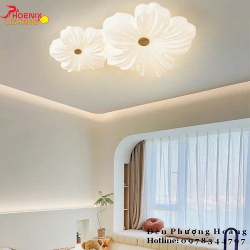 Đèn Ốp Trần Bông Hoa LED Trang Trí Phòng Khách PHC701