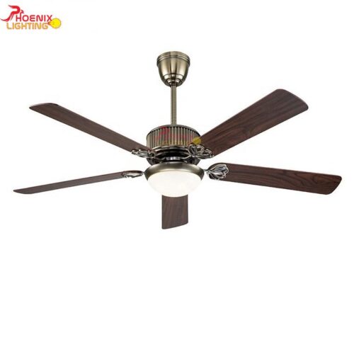 Đèn Quạt Trần Cánh Gỗ Plywood PHQ120