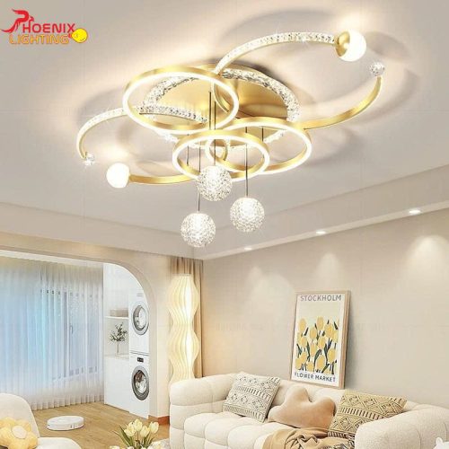Đèn Áp Trần: Mẫu đèn thả ốp trần kiểu dáng sang trọng PHO1088V