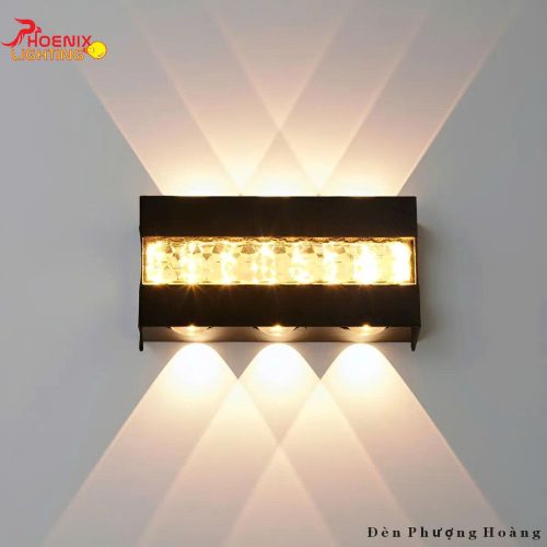 Đèn hắt tường kim cương sang trọng trang trí tường ngoài trời PHTKC468