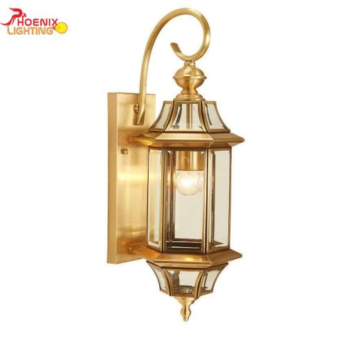 Đèn Tường Đồng Sang Trọng Trang Trí Cột Tường PHT6015V