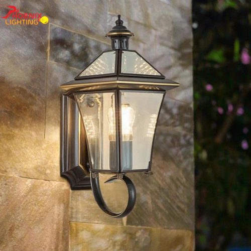 Đèn Tường Đồng Trang Trí Cột Tường Ngoài Trời PHT0623D