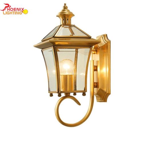 Đèn Tường Đồng Trang Trí Cột Tường Ngoài Trời PHT0623V