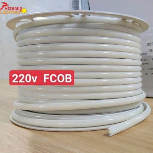 LED DÂY DÁN 220V SILICON 2835 240D FCOB SIÊU SÁNG